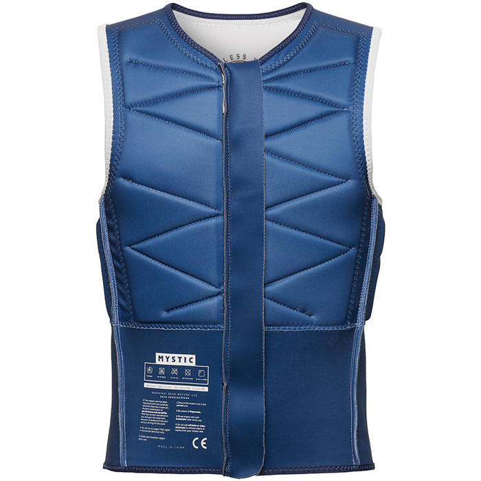 2024 Mystic Hommes Outlaw Front Zip Impact Vest 35005.230225 - Off White